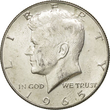 Coin, United States, Kennedy Half Dollar, Half Dollar, 1965, U.S. Mint