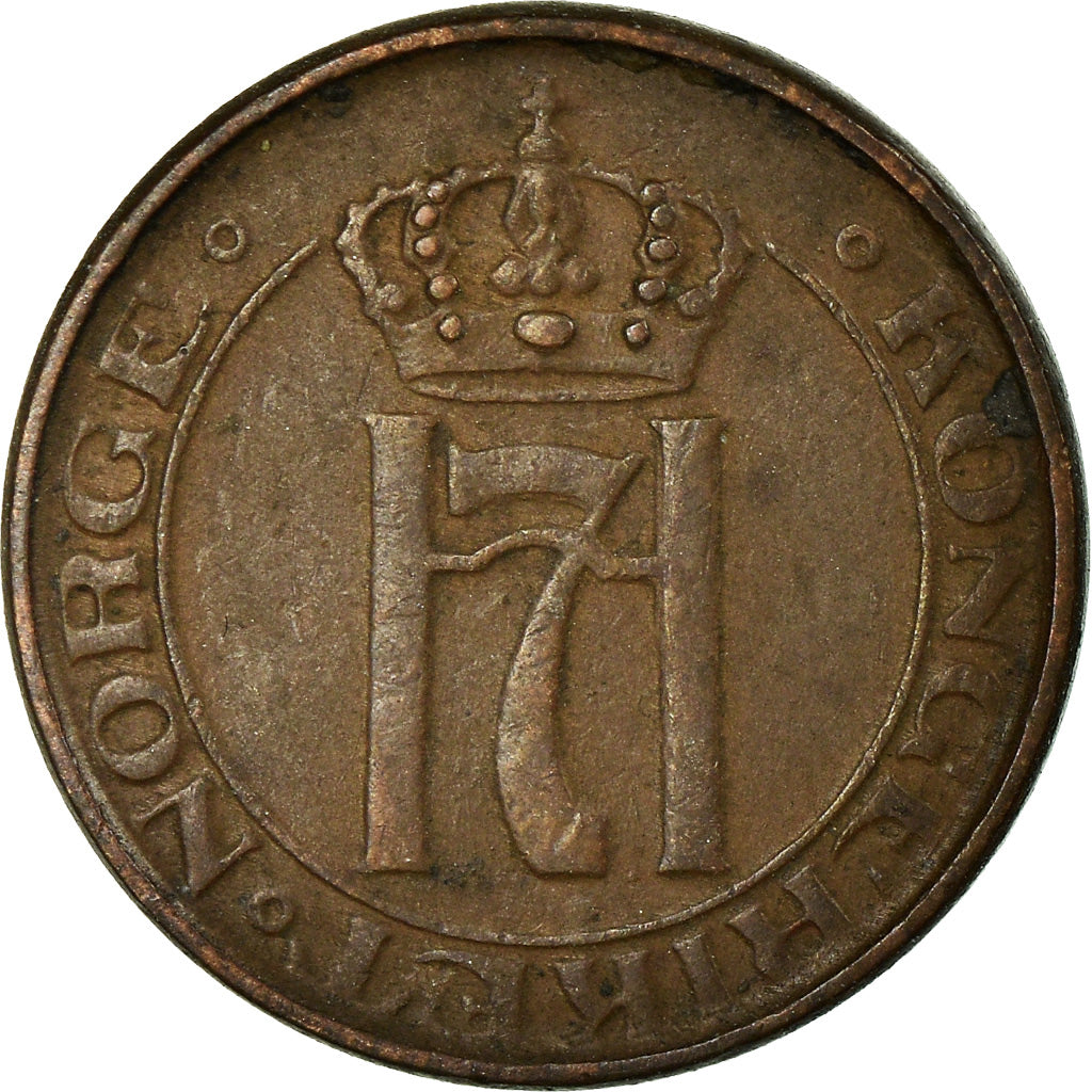 Munten, Noorwegen, Haakon VII, Ore, 1948, ZF, Bronze, KM:367