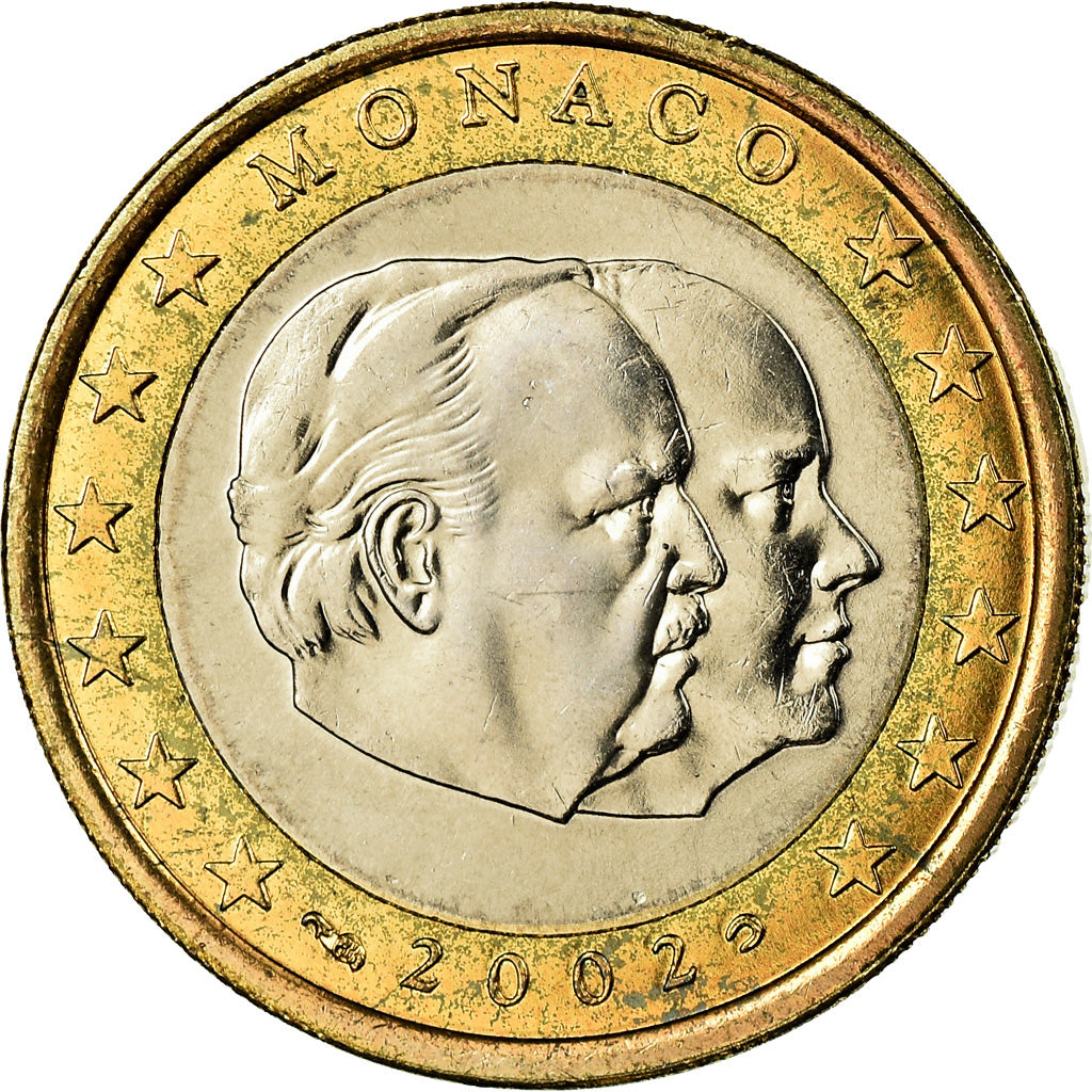 Monaco, Euro, 2002, MS(65-70), Bi-Metallic, KM:173