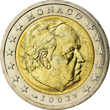 Mónaco, 2 Euro, 2002, MS(64), Bimetálico, KM:174
