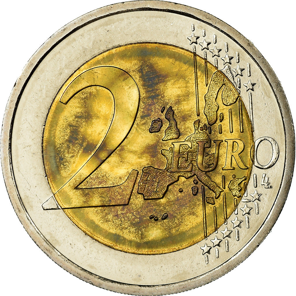 Monaco, 2 Euro, 2002, MS(64), Bi-Metallic, KM:174