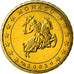 Mónaco, 10 Euro Cent, 2002, MS(65-70), Latão, KM:170