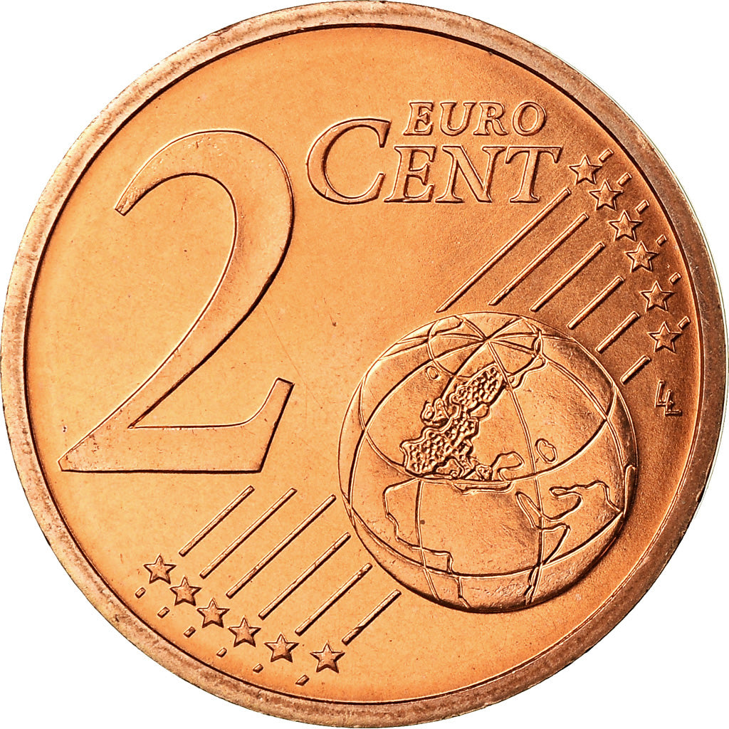 Mónaco, 2 Euro Cent, 2002, MS(65-70), Aço Cromado a Cobre, KM:168