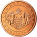Monaco, 5 Euro Cent, 2002, MS(65-70), Copper Plated Steel, KM:169