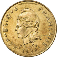Coin, French Polynesia, 100 Francs, 1998, Paris, EF(40-45), Nickel-Bronze, KM:14