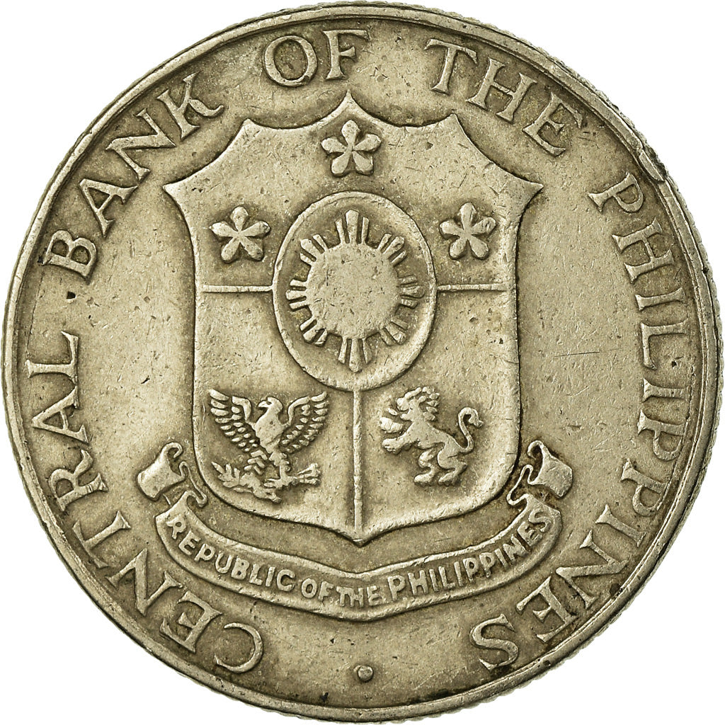 Coin, Philippines, 25 Centavos, 1966, EF(40-45), Copper-Nickel-Zinc, KM:189.2
