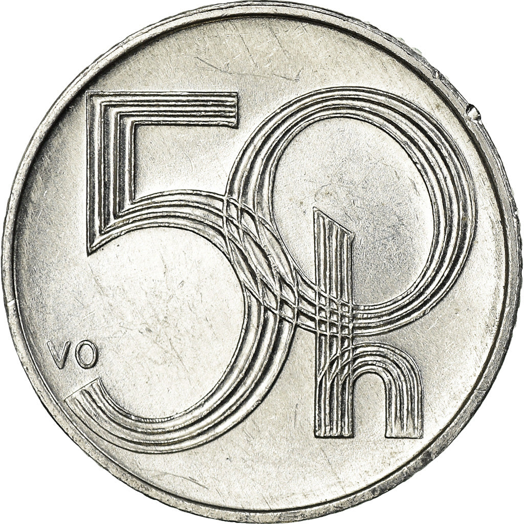 Moneda, República Checa, 50 Haleru, 2006, Jablonec nad Nisou, EBC, Aluminio