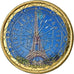 Francia, Tour Eiffel, Euro, 2002, Colorised, EBC, Bimetálico, KM:1288
