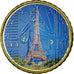 Francia, 10 Euro Cent, La Tour Eiffel, 2010, Colorised, EBC, Latón, KM:1410