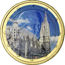 Austria, Cathédrale Vienne, Euro, 2010, Colorised, AU(55-58), Bi-Metallic