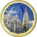 Austria, Cathédrale Vienne, Euro, 2010, Colourized, AU(55-58), Bimetaliczny