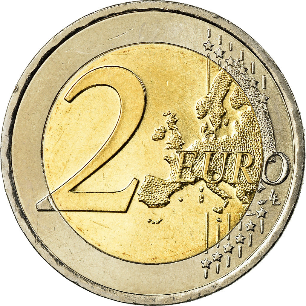 Austria, Cathédrale Vienne, 2 Euro, 2010, Colorised, AU(55-58), Bi-Metallic