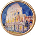 Italy, Euro Cent, Coliseum, 2009, Colorised, AU(55-58), Copper Plated Steel