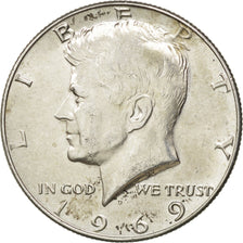 Coin, United States, Kennedy Half Dollar, Half Dollar, 1969, U.S. Mint, Denver