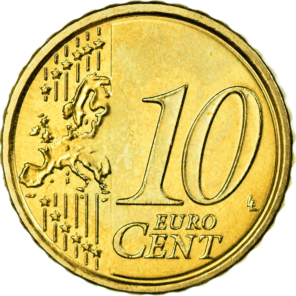 Italy, 10 Euro Cent, Coliseum, 2009, Colorised, AU(55-58), Brass, KM:247