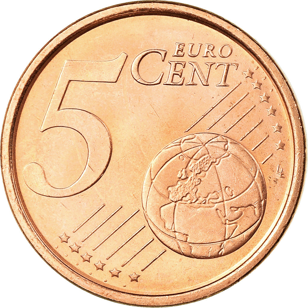 Spain, 5 Euro Cent, 2005, Colorised, AU(55-58), Copper Plated Steel, KM:1042