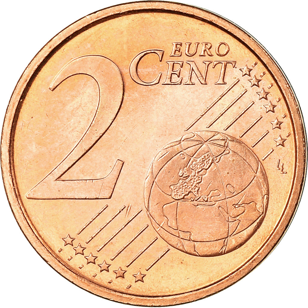 Spain, 2 Euro Cent, 2007, Colorised, AU(55-58), Copper Plated Steel, KM:1041