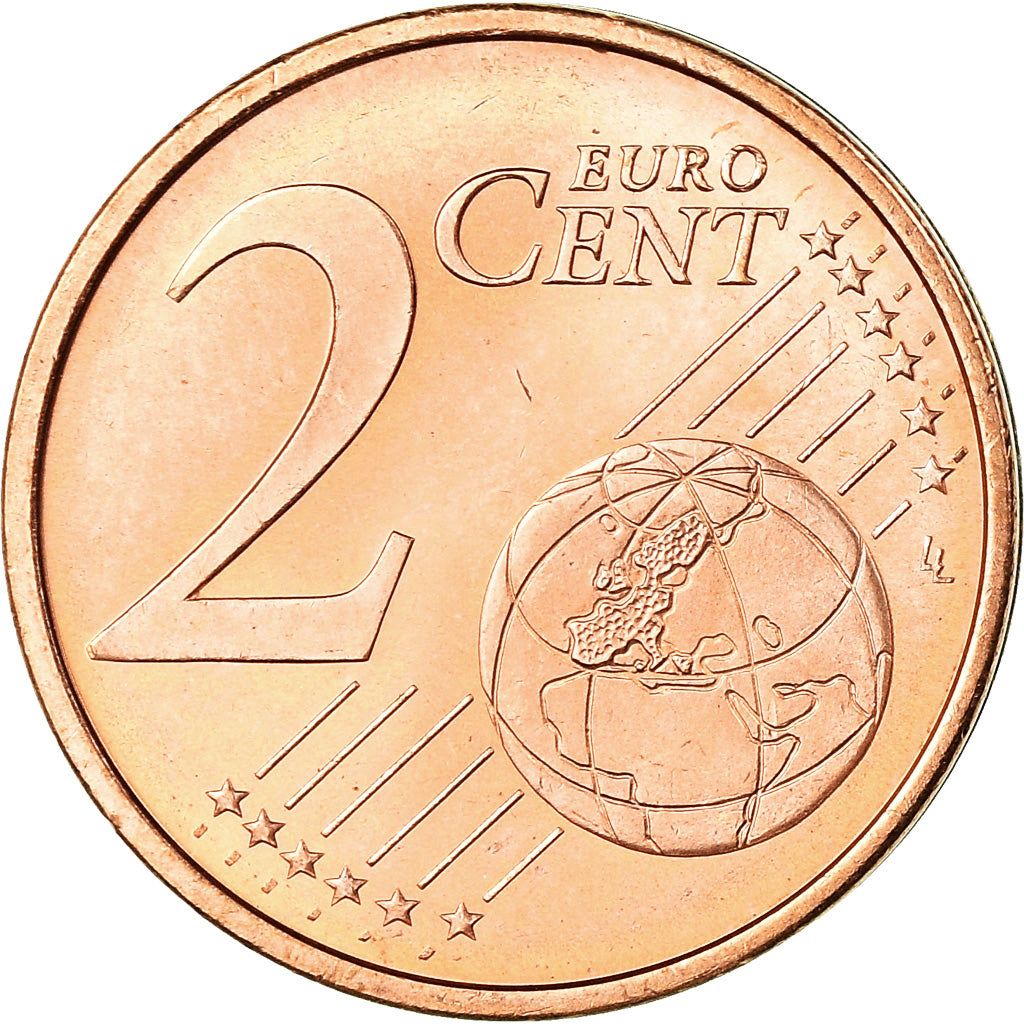 Spagna, 2 Euro Cent, Sagrada Familia, 2010, Colorised, SPL-, Acciaio placcato