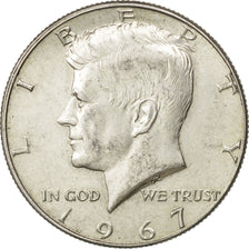 Coin, United States, Kennedy Half Dollar, Half Dollar, 1967, U.S. Mint