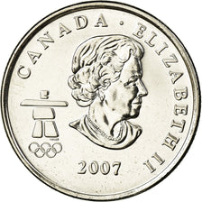 Moneta, Canada, Elizabeth II, Ice Hockey, 25 Cents, 2007, Royal Canadian Mint