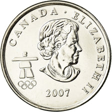 Moneta, Canada, Elizabeth II, Ice Hockey, 25 Cents, 2007, Royal Canadian Mint