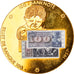 Suiza, medalla, Billet de Banque 100 Francs, 1957, SC, Copper Gilt