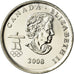Coin, Canada, Elizabeth II, Bobsleigh, 25 Cents, 2008, MS(63), Nickel plated