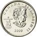 Coin, Canada, Elizabeth II, Speed skating, 25 Cents, 2009, MS(63), Nickel plated