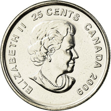 Munten, Canada, Elizabeth II, Men's Hockey, 25 Cents, 2009, Royal Canadian Mint