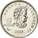 Coin, Canada, Elizabeth II, Sledge hockey, 25 Cents, 2009, MS(63), Nickel plated