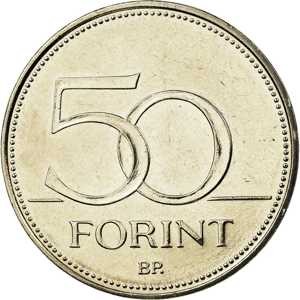 Coin, Hungary, 50 Forint, 2007, AU(55-58), Copper-nickel, KM:805