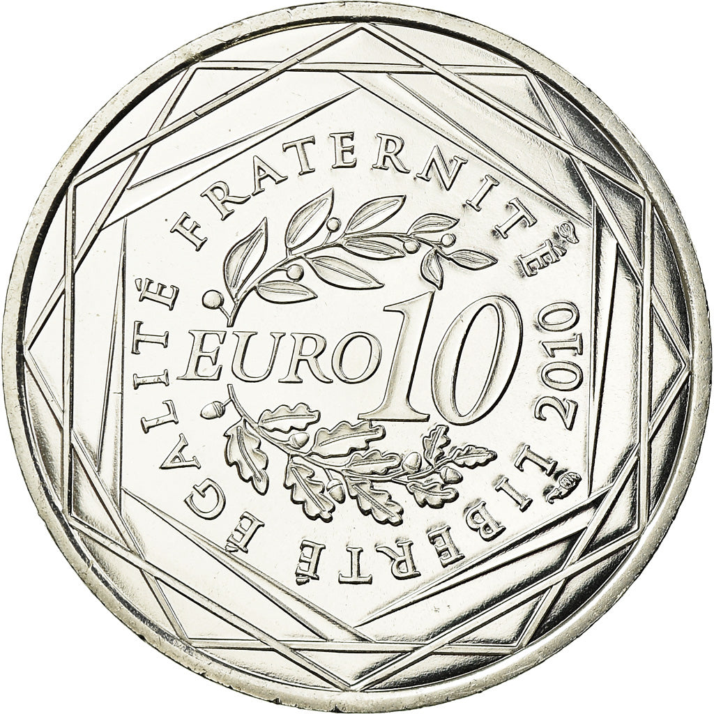 France, 10 Euro, Corse, 2010, MS(63), Silver, Gadoury:EU399, KM:1658