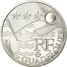 Francja, 10 Euro, 2010, Guadeloupe, MS(63), Srebro, KM:1655