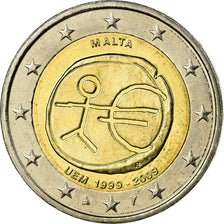 Malta, 2 Euro, EMU, 2009, MS(63), Bi-Metallic