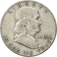 UNITED STATES, Franklin Half Dollar, Half Dollar, 1948, U.S. Mint, KM #199,...