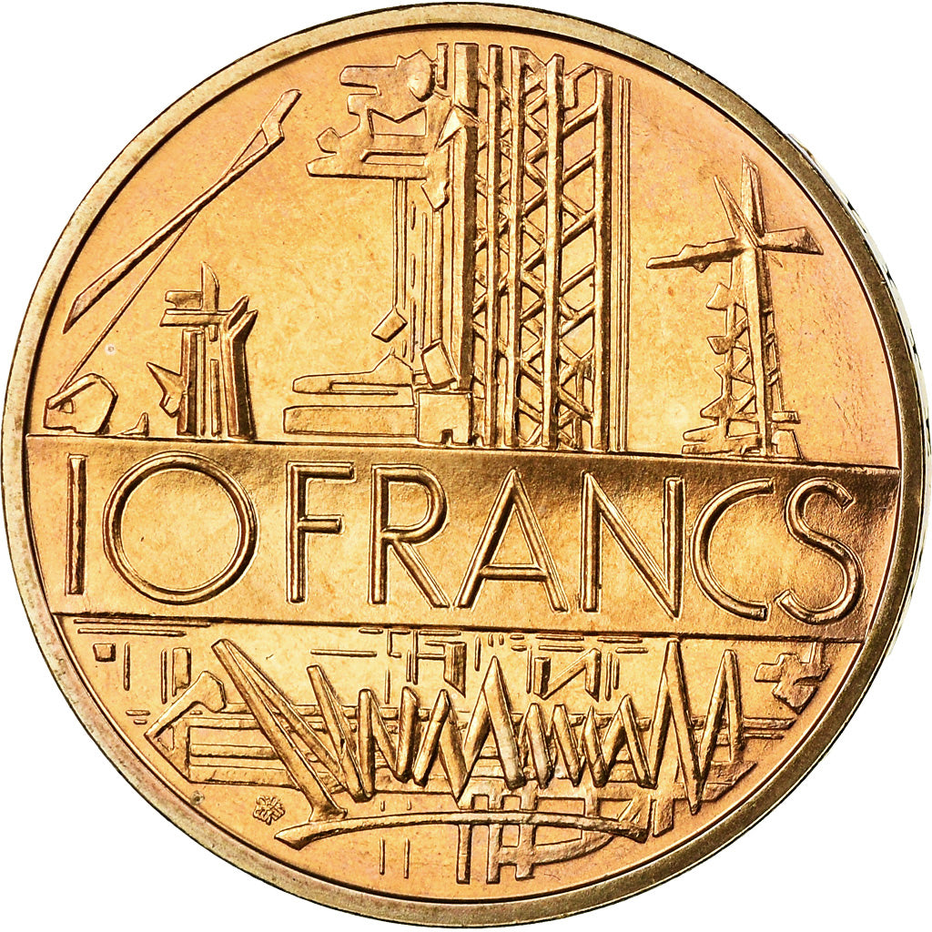 Munten, Frankrijk, Mathieu, 10 Francs, 1982, Paris, FDC, Nickel-brass, KM:940