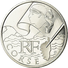 France, 10 Euro, Corse, 2010, MS(63), Silver, Gadoury:EU399, KM:1658