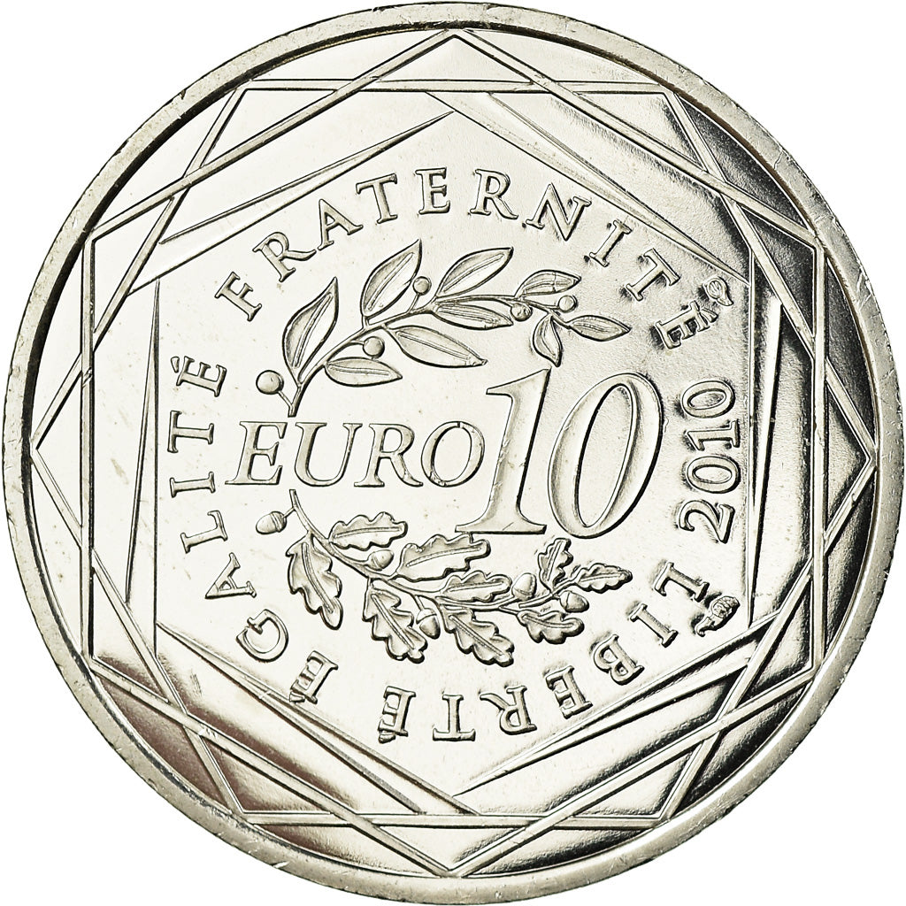 France, 10 Euro, Corse, 2010, MS(63), Silver, Gadoury:EU399, KM:1658