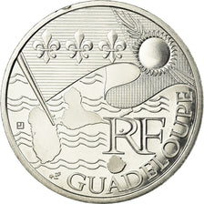 France, 10 Euro, 2010, Guadeloupe, MS(63), Silver, KM:1655