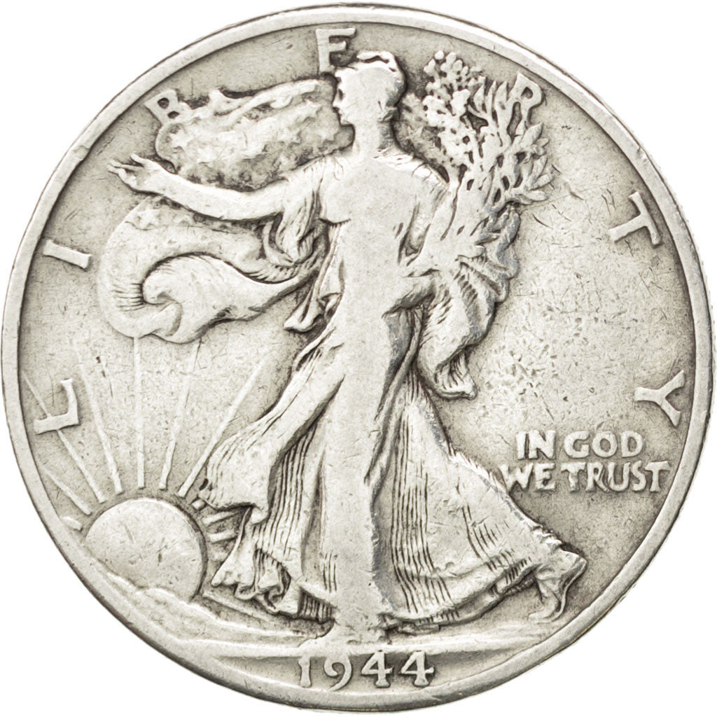 UNITED STATES, Walking Liberty Half Dollar, Half Dollar, 1944, U.S. Mint, KM...