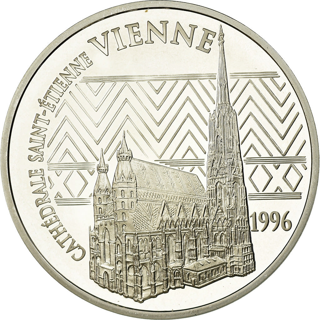 Coin, France, 100 Francs-15 Euro, 1996, Paris, MS(65-70), Silver, KM:1140