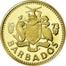 Coin, Barbados, 5 Cents, 1973, Franklin Mint, Proof, MS(65-70), Brass, KM:11