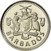 Coin, Barbados, 10 Cents, 1973, Franklin Mint, Proof, MS(65-70), Copper-nickel