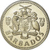 Coin, Barbados, 25 Cents, 1973, Franklin Mint, Proof, MS(65-70), Copper-nickel