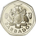 Coin, Barbados, Dollar, 1973, Franklin Mint, Proof, MS(65-70), Copper-nickel