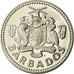 Coin, Barbados, 2 Dollars, 1973, Franklin Mint, Proof, MS(65-70), Copper-nickel