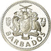 Coin, Barbados, 5 Dollars, 1973, Franklin Mint, Proof, MS(65-70), Silver, KM:16a