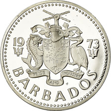 Moneta, Barbados, 10 Dollars, 1973, Franklin Mint, Proof, MS(65-70), Srebro