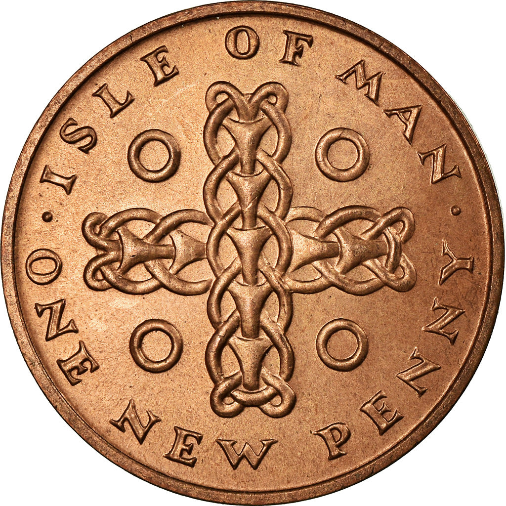 Monnaie, Isle of Man, Elizabeth II, New Penny, 1971, SPL, Bronze, KM:20