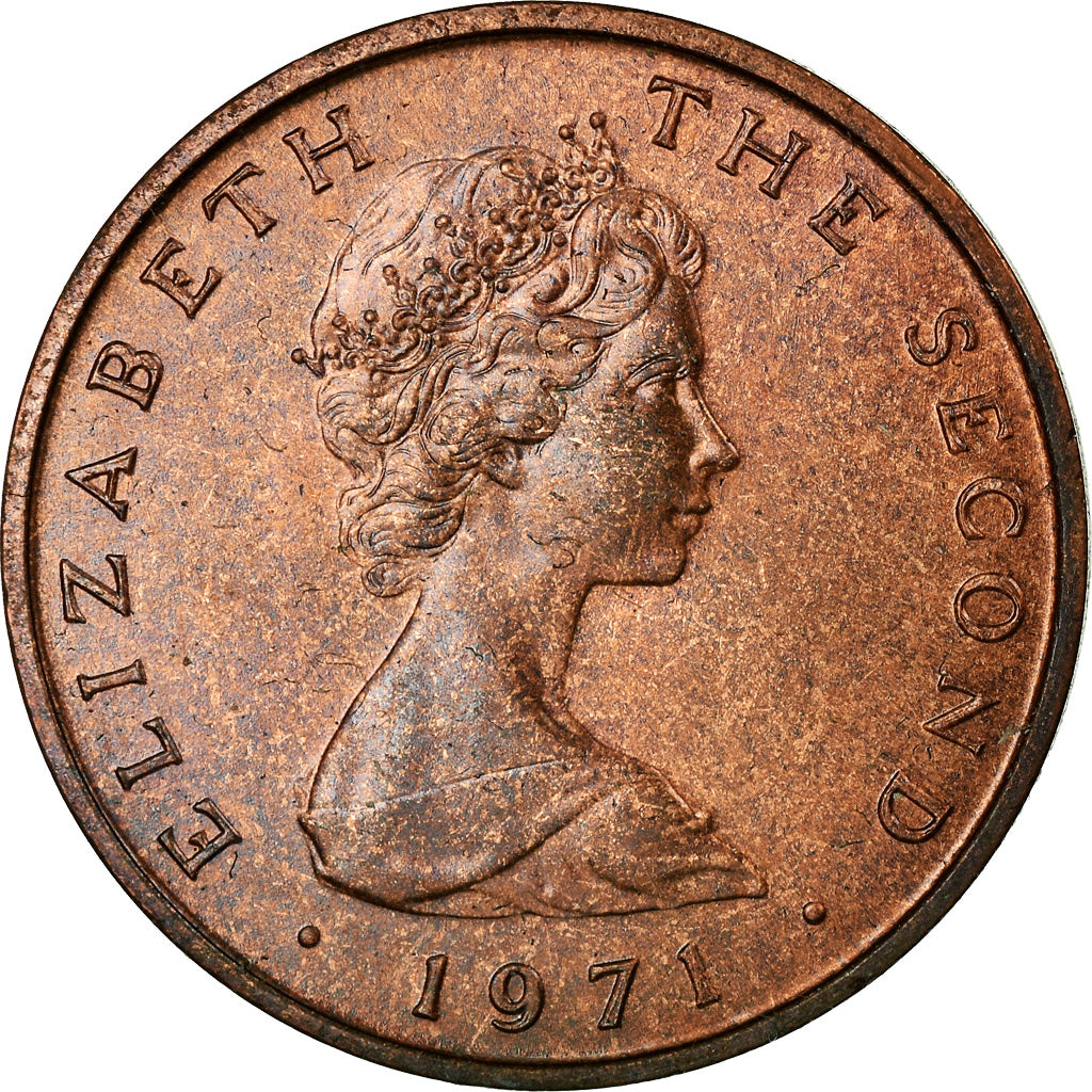 Coin, Isle of Man, Elizabeth II, 2 New Pence, 1971, Pobjoy Mint, AU(55-58)